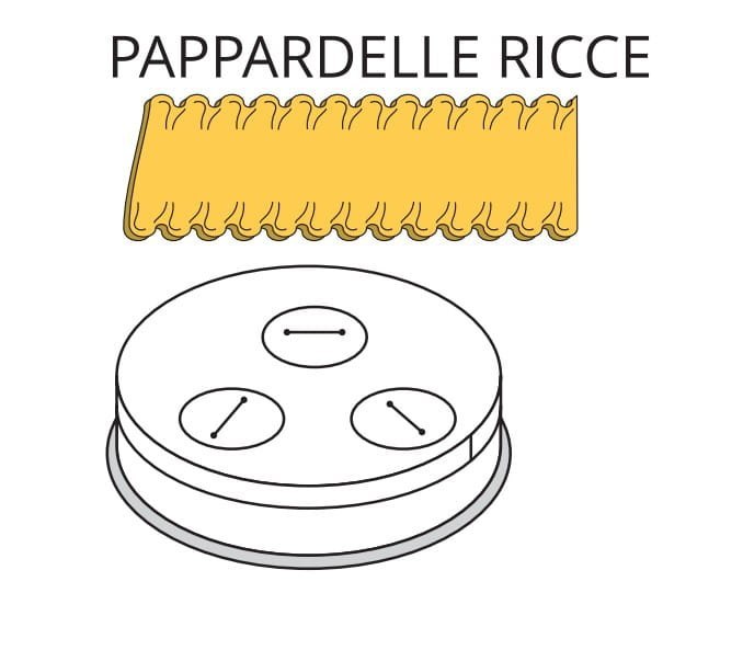 Matryca do makaronu Pappardelle Ricce 16 mm